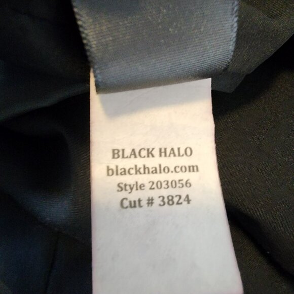 Black Halo Jackie O - Elegant Black Dress with Asymmetrical Neckline - Picture 5 of 6